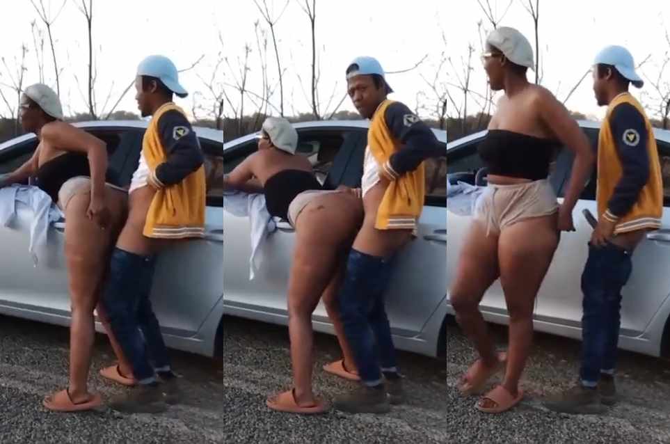 Black Sexy Babe Roadside Sex