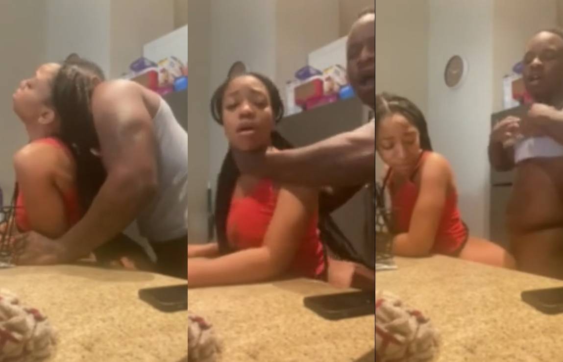 Black Step Daughter Fucked by Dad