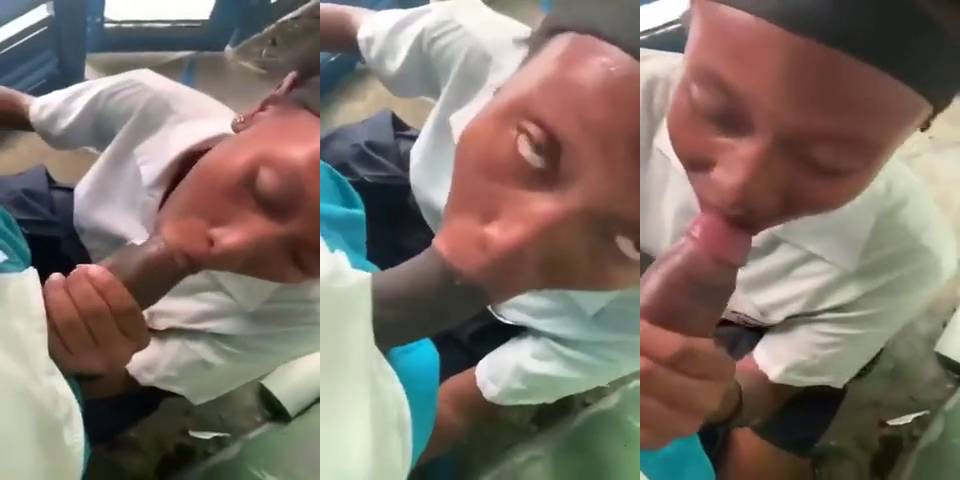 Black Girl Student Sucking teacher dick